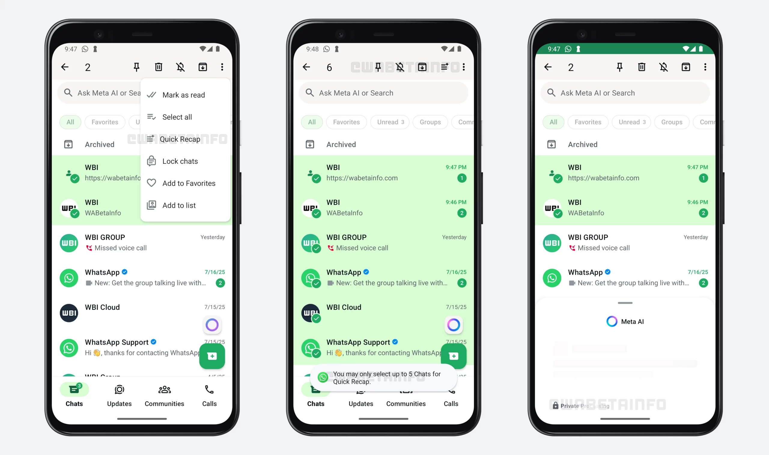 WhatsApp Siapkan Fitur "Quick Recap": Ringkas Pesan dari Banyak Chat Sekaligus!
